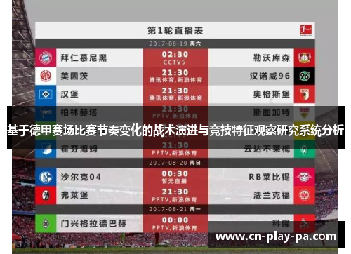 基于德甲赛场比赛节奏变化的战术演进与竞技特征观察研究系统分析 基于德甲赛场比赛节奏变化的战术演进与竞技特征观察研究系统分析